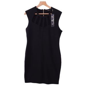KARDASHIAN COLLECTION Cut Out Neck Black Dress NWT